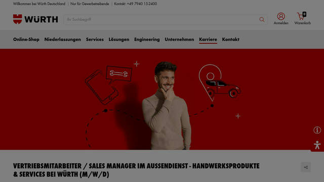 Screenshot: wuerth.de - uses Roboto-Regular