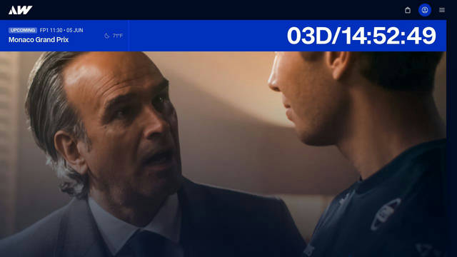 Screenshot: williamsf1.com - uses WilliamsGroteskBold
