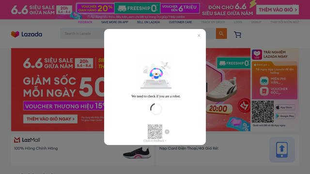 Screenshot: lazada.vn - uses Roboto-Regular
