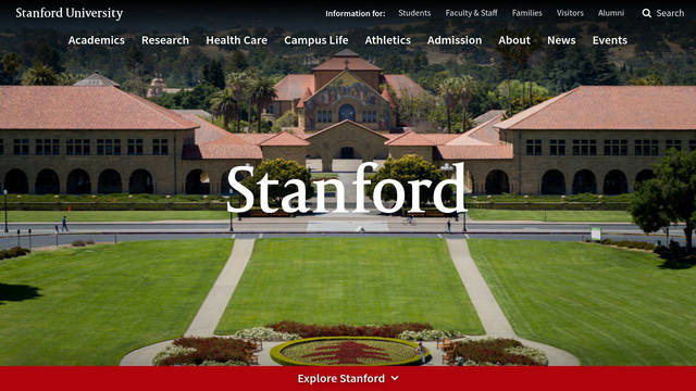 Screenshot: stanford.edu - uses source-serif-pro