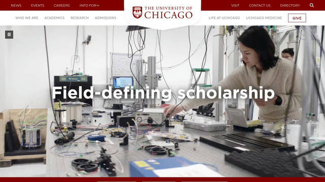 Screenshot: uchicago.edu - uses Font Awesome 6 Duotone