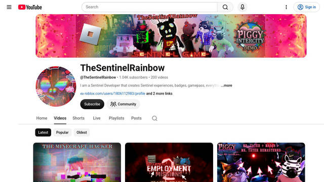 Screenshot: youtube.com - uses YouTube Sans