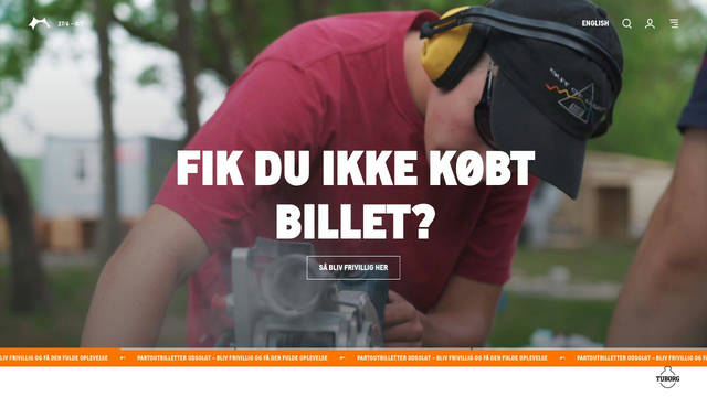 Screenshot: roskilde-festival.dk - uses AreaNormalSemiBold