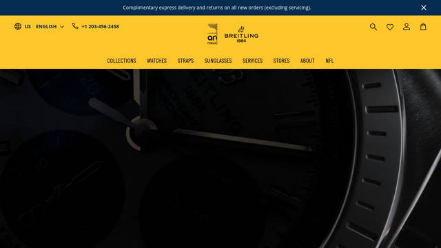 Screenshot: breitling.com - uses Engraving Block