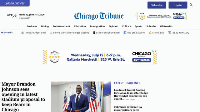 Screenshot: chicagotribune.com - uses click-out-icon
