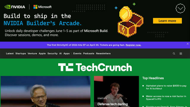 Screenshot: techcrunch.com - uses nb_international_proregular