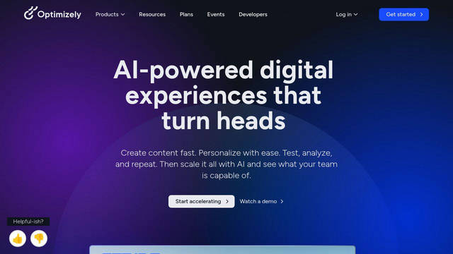 Screenshot: optimizely.com - uses NBI Pro Mono