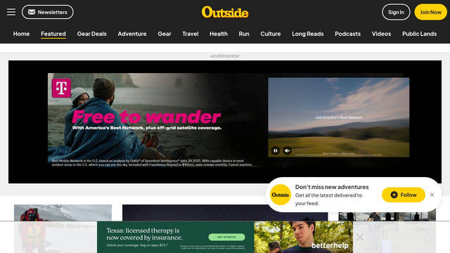 Screenshot: outsideonline.com - uses outside-icons