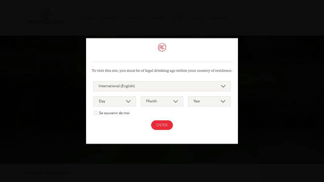 Screenshot: remy-cointreau.com - uses GothamMedium