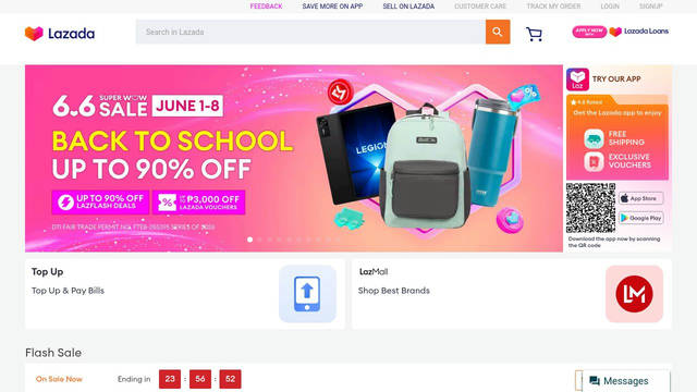 Screenshot: lazada.com.ph - uses lazada