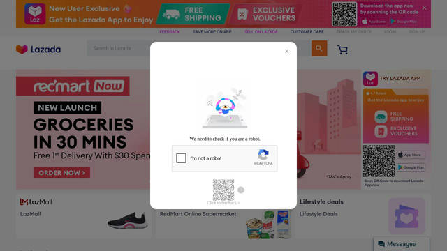 Screenshot: lazada.sg - uses lazada