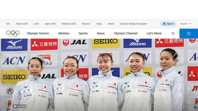 Screenshot: olympics.com - uses NotoSansDevanagari
