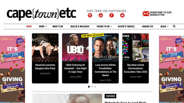 Screenshot: capetownetc.com - uses Fjalla One