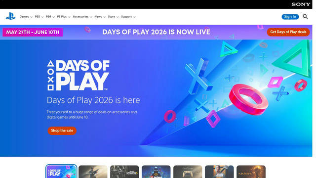 Screenshot: playstation.com - uses Shared-Nav-Icons