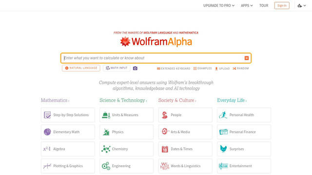 Screenshot: wolframalpha.com - uses Source Code Pro Light