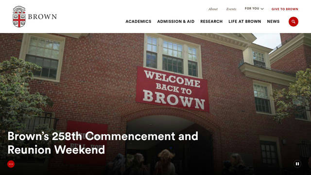 Screenshot: brown.edu - uses CircularStd