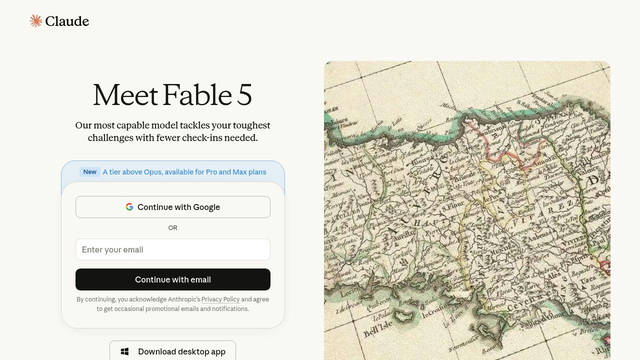 Screenshot: claude.ai