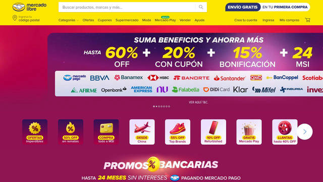 Screenshot: mercadolibre.com.mx - uses navigation Screenshot: mercadolibre.com.mx - uses navigation