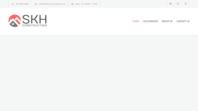 Screenshot: skhconstruction.co.za - uses cc-template