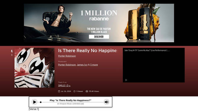 Screenshot: genius.com - uses Programme Pan Alt