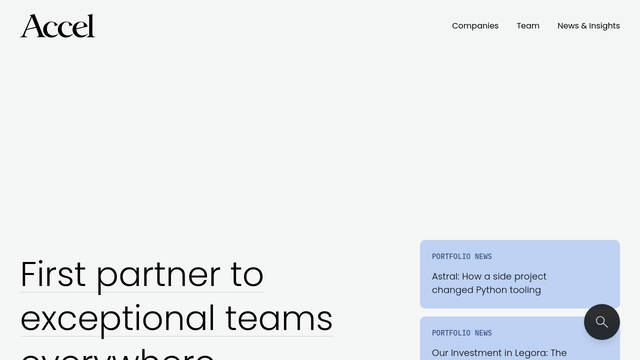 Screenshot: accel.com - uses IBMMono