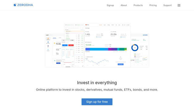 Screenshot: zerodha.com - uses fontello