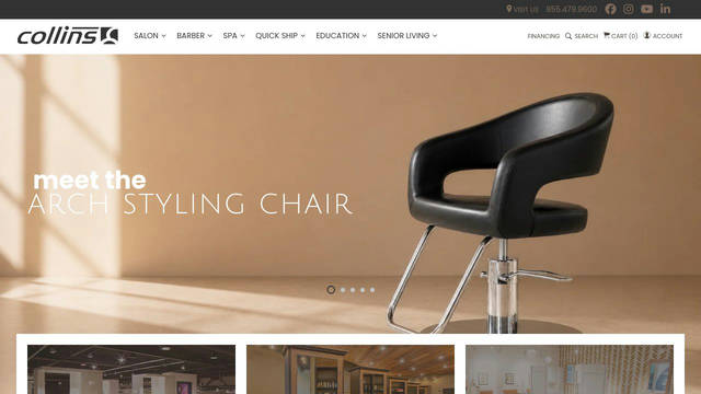 Screenshot: collins.co - uses Julius Sans One