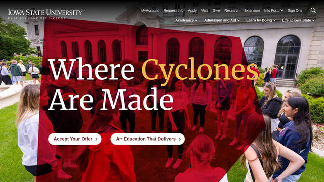 Screenshot: iastate.edu - uses Arial Black Screenshot: iastate.edu - uses Arial Black