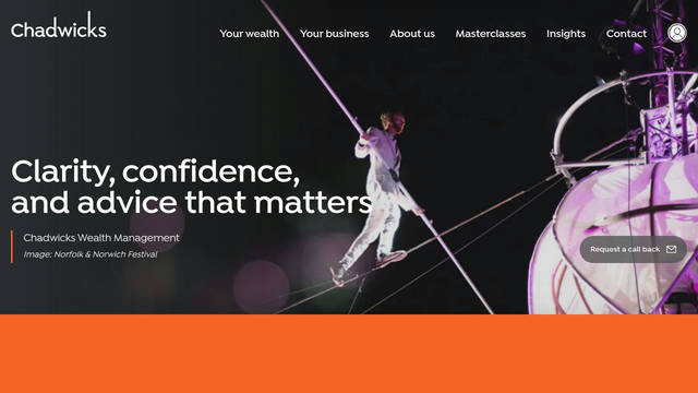 Screenshot: chadwicks.co.uk - uses Isidora
