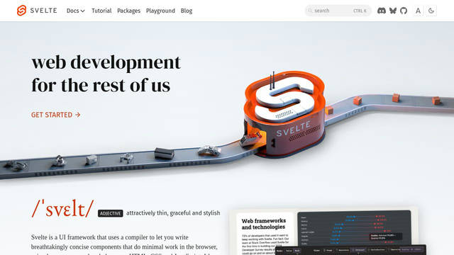 Screenshot: svelte.dev - uses Atkinson Hyperlegible