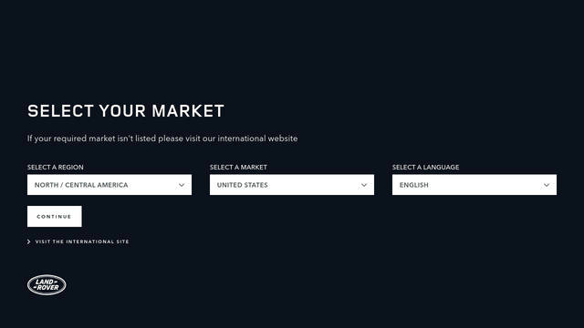 Screenshot: landrover.com - uses icons-2022