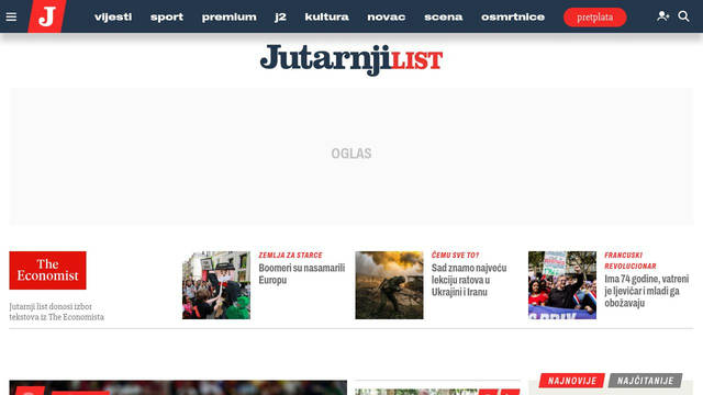 Screenshot: jutarnji.hr - uses Holtwood One SC