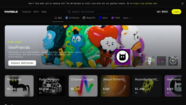 Screenshot: rarible.com - uses Tomorrow
