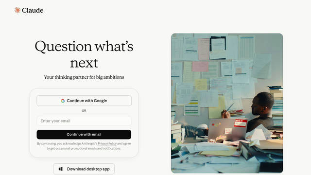 Screenshot: claude.ai