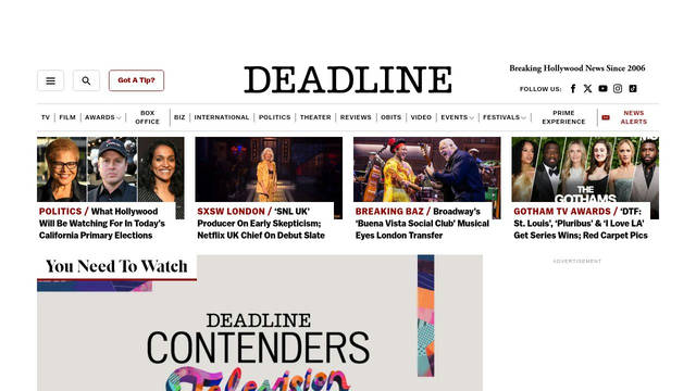 Screenshot: deadline.com - uses Geneva