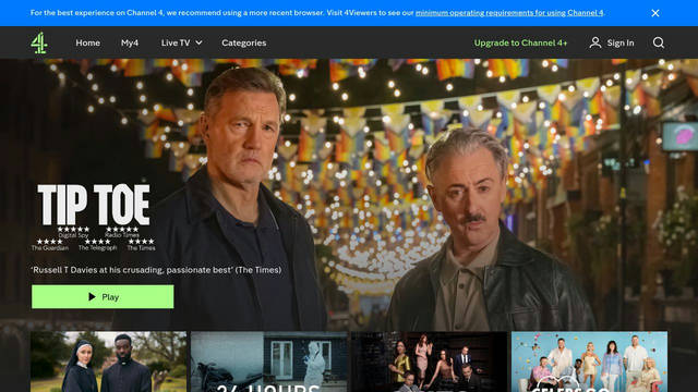 Screenshot: channel4.com - uses all4NavIcons
