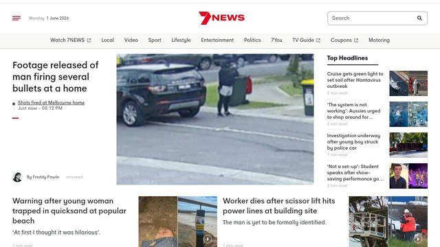 Screenshot: 7news.com.au - uses HeyWow