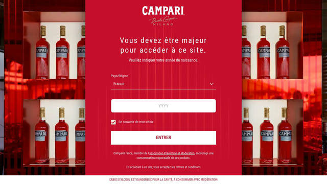 Screenshot: campari.com - uses Material Symbols Rounded