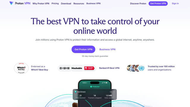 Screenshot: protonvpn.com - uses Cambria Screenshot: protonvpn.com - uses Cambria