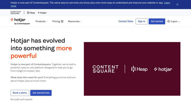 Screenshot: hotjar.com - uses Ambit