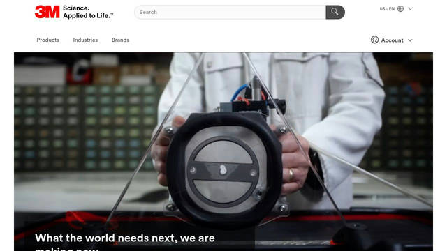 Screenshot: 3m.com - uses 3MThemeIconFont