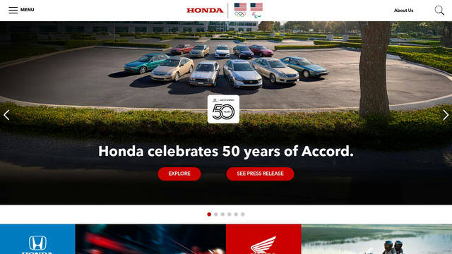 Screenshot: honda.com - uses honda-icon