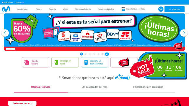Screenshot: movistar.com.mx - uses Telefonica