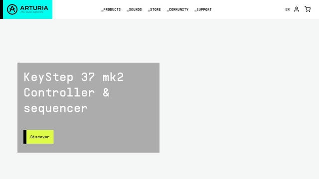 Screenshot: arturia.com - uses supply