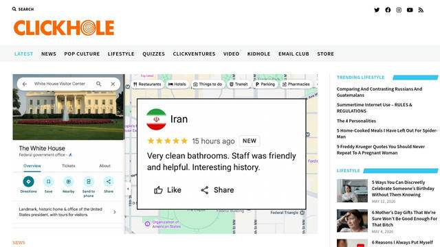 Screenshot: clickhole.com - uses PT Sans