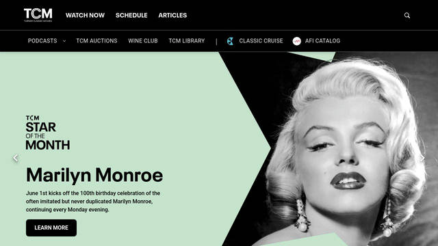 Screenshot: tcm.com - uses NeuePlak