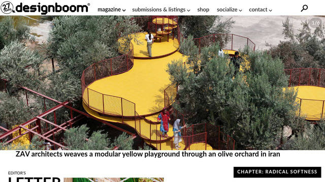 Screenshot: designboom.com - uses fontello