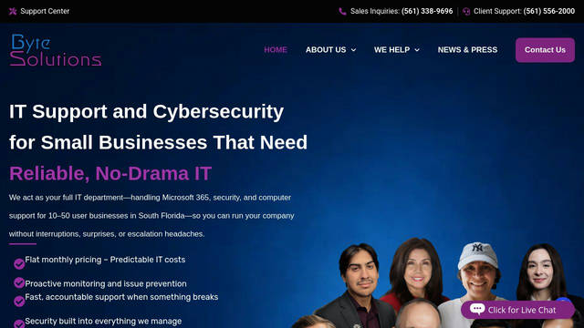 Screenshot: bytesolutions.com