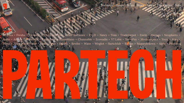 Screenshot: partechpartners.com - uses F KScreamer