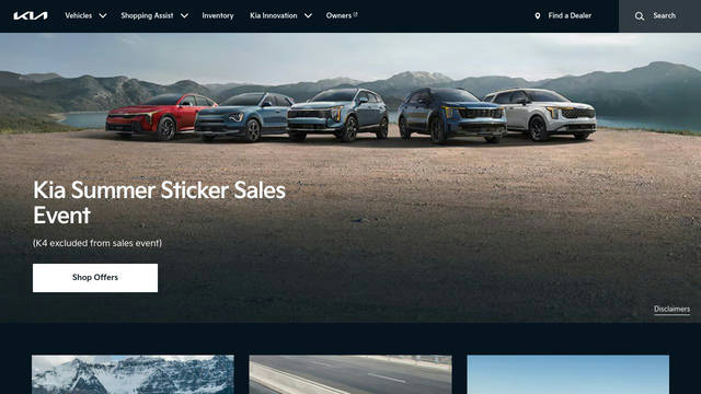 Screenshot: kia.com - uses designk-medium
